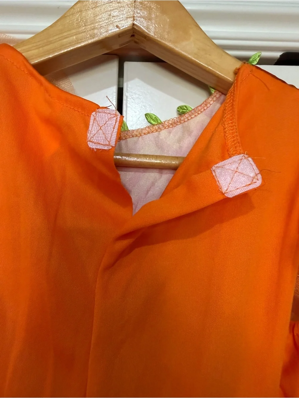 Kids Orange Pumpkin Tulle Dress Costume Size Small